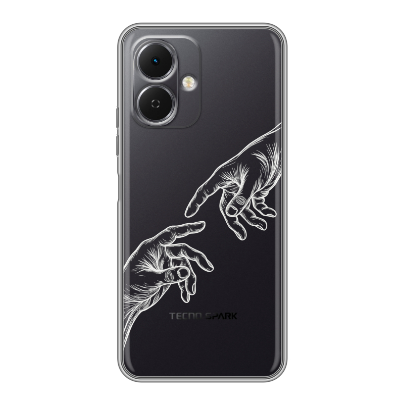 Силиконовый чехол на Tecno Spark Go 2 с принтом Сотворение мира Силиконовый чехол на Tecno Spark Go 2 с принтом Сотворение мира