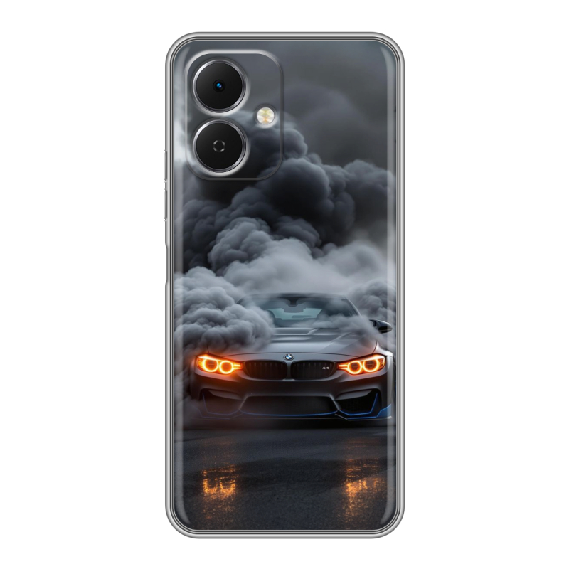 Силиконовый чехол на Tecno Spark Go 2 с принтом BMW БМВ Силиконовый чехол на Tecno Spark Go 2 с принтом BMW БМВ