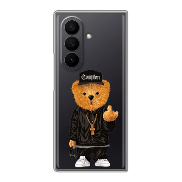 Пластиковый чехол на Samsung Galaxy Z Fold 7 с принтом Мишка Пластиковый чехол на Samsung Galaxy Z Fold 7 с принтом Мишка