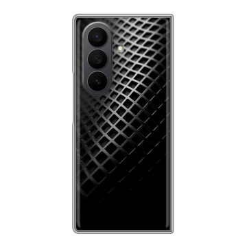 Пластиковый чехол на Samsung Galaxy Z Fold 7 с принтом Текстура металла