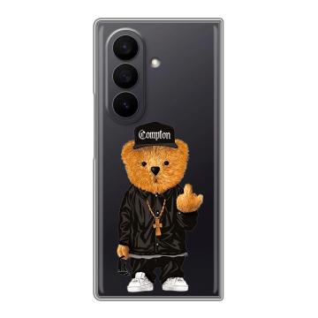 Пластиковый чехол на Samsung Galaxy Z Fold 7 с принтом Плюшевый медведь Пластиковый чехол на Samsung Galaxy Z Fold 7 с принтом Плюшевый медведь
