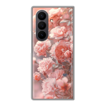 Пластиковый чехол на Samsung Galaxy Z Fold 7 с принтом Розовые розы Пластиковый чехол на Samsung Galaxy Z Fold 7 с принтом Розовые розы