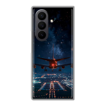 Пластиковый чехол на Samsung Galaxy Z Fold 7 с принтом самолет Пластиковый чехол на Samsung Galaxy Z Fold 7 с принтом самолет