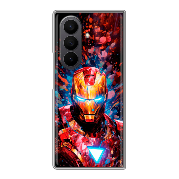 Пластиковый чехол на Samsung Galaxy Z Fold 7 с принтом Железный человек Ironman
