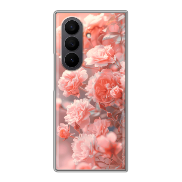 Пластиковый чехол на Samsung Galaxy Z Fold 7 с принтом Розы цветы
