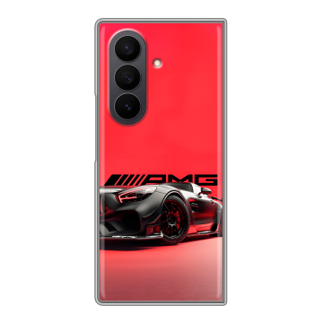 Пластиковый чехол на Samsung Galaxy Z Fold 7 с принтом Мерседес Mercedes AMG Пластиковый чехол на Samsung Galaxy Z Fold 7 с принтом Мерседес Mercedes AMG