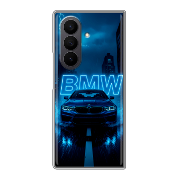 Пластиковый чехол на Samsung Galaxy Z Fold 7 с принтом BMW БМВ
