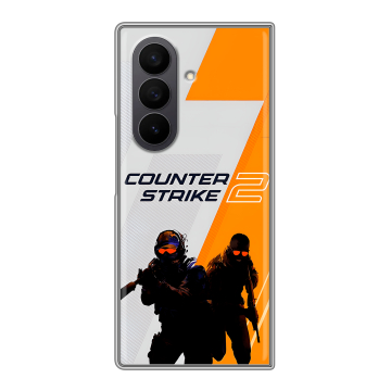 Пластиковый чехол на Samsung Galaxy Z Fold 7 с принтом Counter Strike