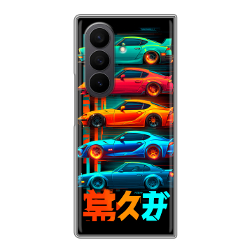 Пластиковый чехол на Samsung Galaxy Z Fold 7 с принтом машины тачки Пластиковый чехол на Samsung Galaxy Z Fold 7 с принтом машины тачки