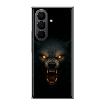 Пластиковый чехол на Samsung Galaxy Z Fold 7 с принтом Волк Пластиковый чехол на Samsung Galaxy Z Fold 7 с принтом Волк