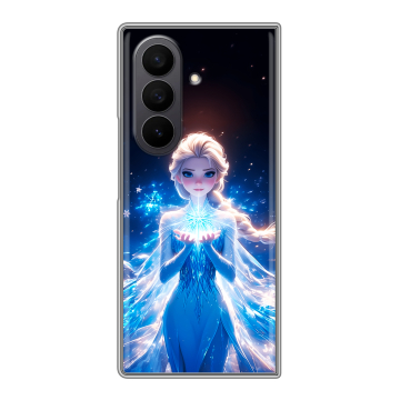 Пластиковый чехол на Samsung Galaxy Z Fold 7 с принтом Холодное сердце Frozen