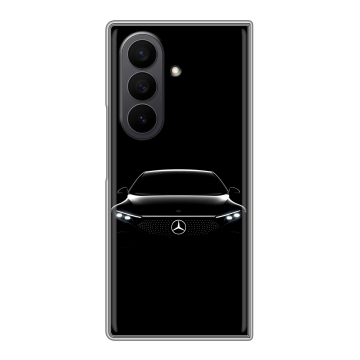 Пластиковый чехол на Samsung Galaxy Z Fold 7 с принтом Mercedes Мерседес