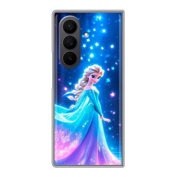 Пластиковый чехол на Samsung Galaxy Z Fold 7 с принтом Холодное сердце Frozen