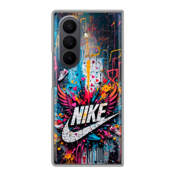Пластиковый чехол на Samsung Galaxy Z Fold 7 с принтом Nike Найк Пластиковый чехол на Samsung Galaxy Z Fold 7 с принтом Nike Найк