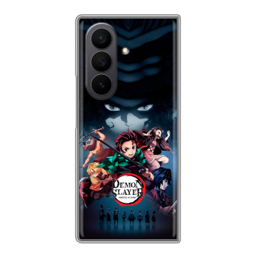 Пластиковый чехол на Samsung Galaxy Z Fold 7 с принтом Demon Slayer Клинок рассекающий демонов Пластиковый чехол на Samsung Galaxy Z Fold 7 с принтом Demon Slayer Клинок рассекающий демонов