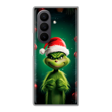 Пластиковый чехол на Samsung Galaxy Z Fold 7 с принтом Гринч Новый год Рождество Пластиковый чехол на Samsung Galaxy Z Fold 7 с принтом Гринч Новый год Рождество
