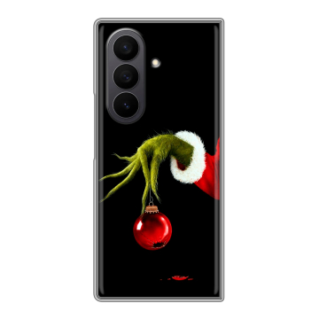 Пластиковый чехол на Samsung Galaxy Z Fold 7 с принтом Новый год Гринч Пластиковый чехол на Samsung Galaxy Z Fold 7 с принтом Новый год Гринч