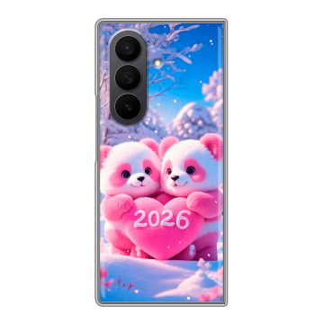 Пластиковый чехол на Samsung Galaxy Z Fold 7 с принтом Новый год Пластиковый чехол на Samsung Galaxy Z Fold 7 с принтом Новый год