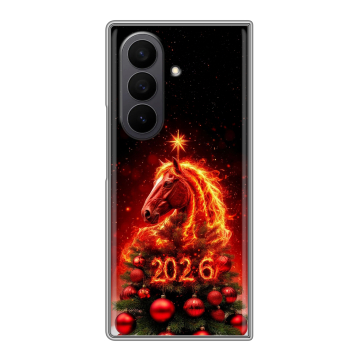 Пластиковый чехол на Samsung Galaxy Z Fold 7 с принтом Новый год Пластиковый чехол на Samsung Galaxy Z Fold 7 с принтом Новый год