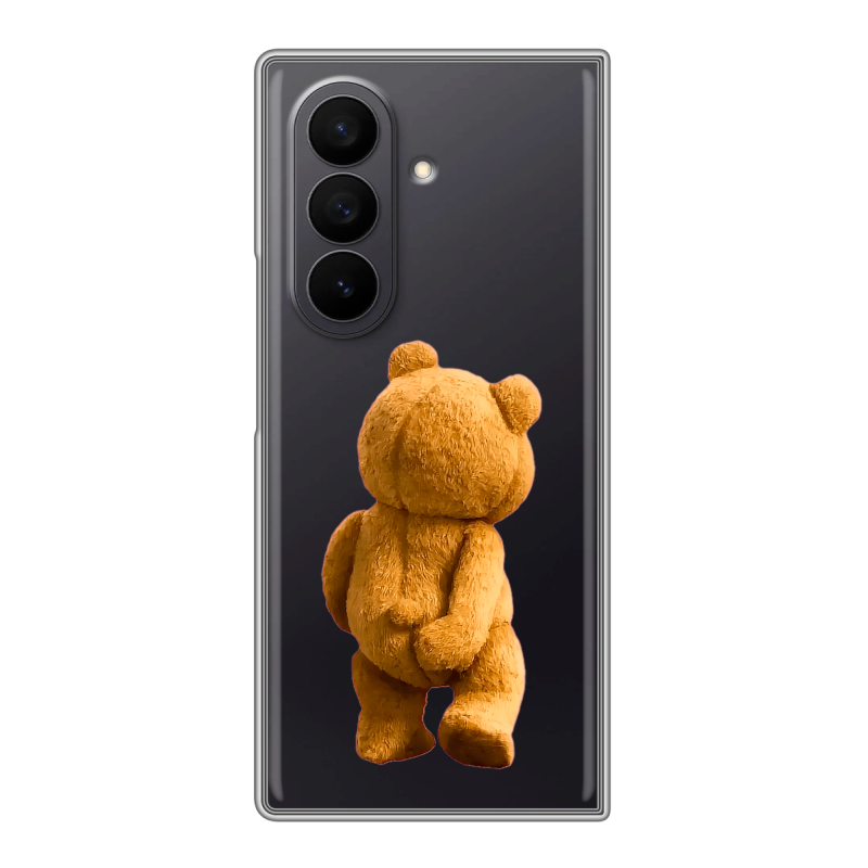 Пластиковый чехол на Samsung Galaxy Z Fold 7 с принтом Медведь Пластиковый чехол на Samsung Galaxy Z Fold 7 с принтом Медведь