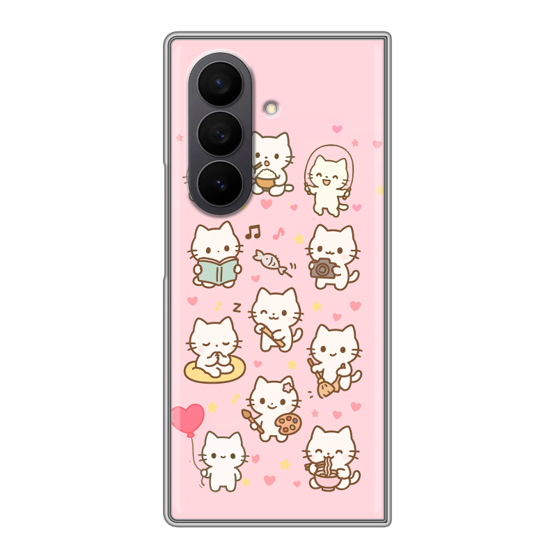 Пластиковый чехол на Samsung Galaxy Z Fold 7 с принтом Hello Kitty Хелоу Кити Пластиковый чехол на Samsung Galaxy Z Fold 7 с принтом Hello Kitty Хелоу Кити