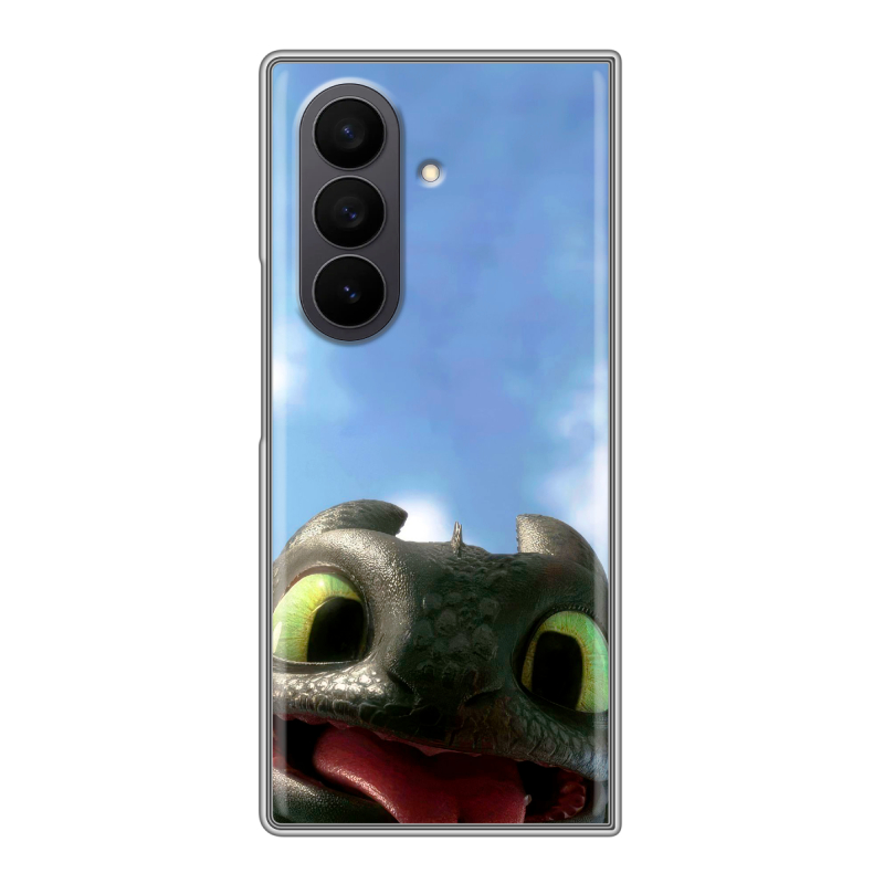 Пластиковый чехол на Samsung Galaxy Z Fold 7 с принтом Как приручить дракона Пластиковый чехол на Samsung Galaxy Z Fold 7 с принтом Как приручить дракона