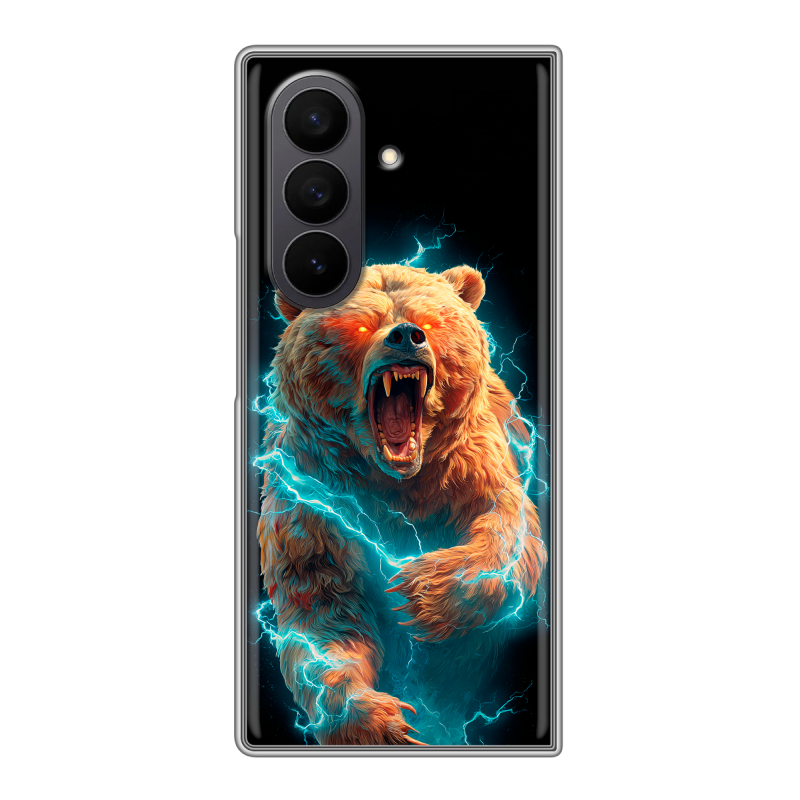 Пластиковый чехол на Samsung Galaxy Z Fold 7 с принтом Медведь Пластиковый чехол на Samsung Galaxy Z Fold 7 с принтом Медведь