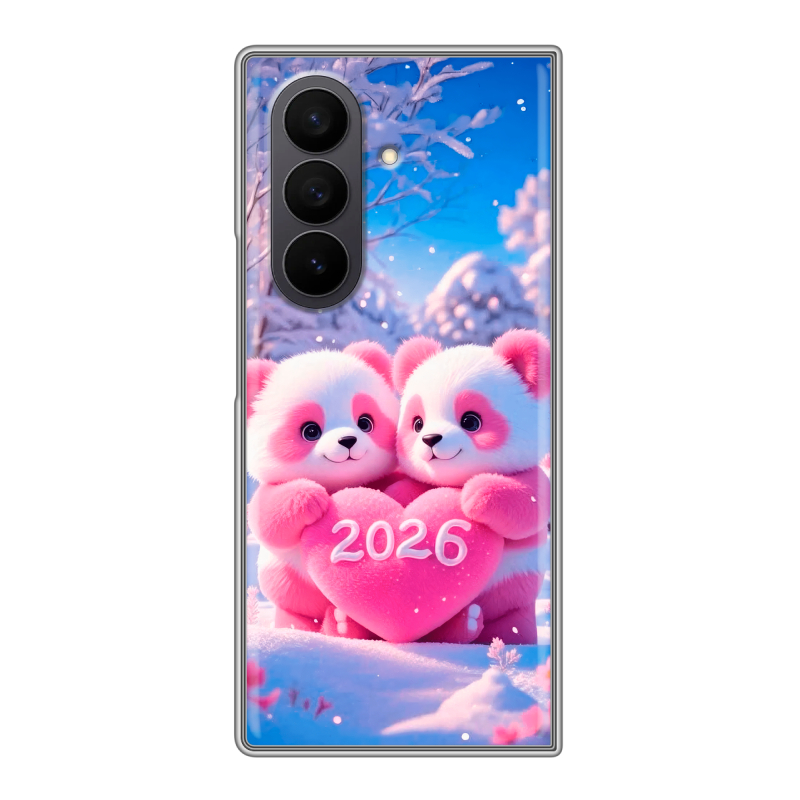 Пластиковый чехол на Samsung Galaxy Z Fold 7 с принтом Новый год Пластиковый чехол на Samsung Galaxy Z Fold 7 с принтом Новый год