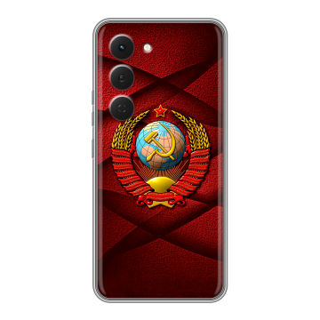 Силиконовый чехол на Tecno Spark 40 Pro с принтом Герб СССР Силиконовый чехол на Tecno Spark 40 Pro с принтом Герб СССР