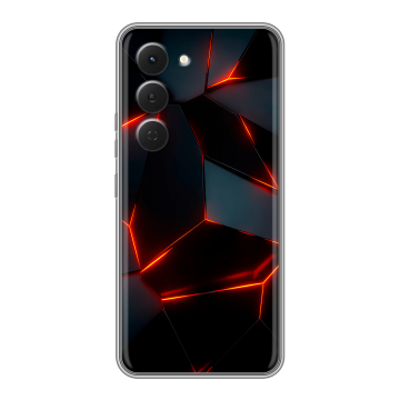 Силиконовый чехол на Tecno Spark 40 Pro с принтом Яркие абстракции Силиконовый чехол на Tecno Spark 40 Pro с принтом Яркие абстракции