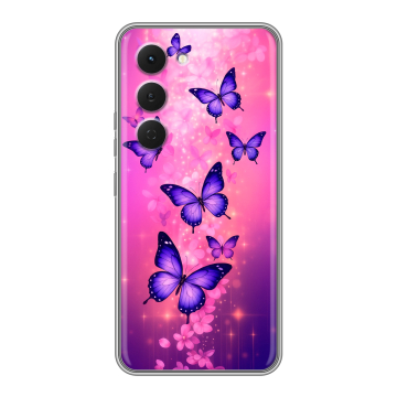 Силиконовый чехол на Tecno Spark 40 Pro с принтом Бабочки Силиконовый чехол на Tecno Spark 40 Pro с принтом Бабочки