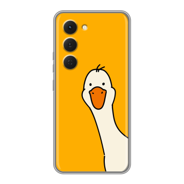 Силиконовый чехол на Tecno Spark 40 Pro с принтом Утка Силиконовый чехол на Tecno Spark 40 Pro с принтом Утка