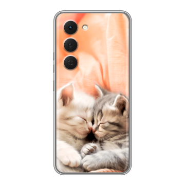 Силиконовый чехол на Tecno Spark 40 Pro с принтом Котята Силиконовый чехол на Tecno Spark 40 Pro с принтом Котята