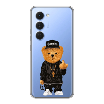 Силиконовый чехол на Tecno Spark 40 Pro с принтом Мишка Силиконовый чехол на Tecno Spark 40 Pro с принтом Мишка