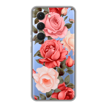 Силиконовый чехол на Tecno Spark 40 Pro с принтом Розы Силиконовый чехол на Tecno Spark 40 Pro с принтом Розы