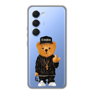 Силиконовый чехол на Tecno Spark 40 Pro с принтом Плюшевый медведь Силиконовый чехол на Tecno Spark 40 Pro с принтом Плюшевый медведь