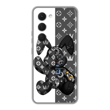 Силиконовый чехол на Tecno Spark 40 Pro с принтом Луи робот Силиконовый чехол на Tecno Spark 40 Pro с принтом Луи робот