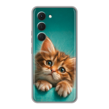 Силиконовый чехол на Tecno Spark 40 Pro с принтом котенок Силиконовый чехол на Tecno Spark 40 Pro с принтом котенок