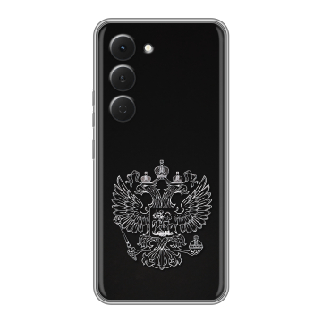 Силиконовый чехол на Tecno Spark 40 Pro с принтом Герб России Силиконовый чехол на Tecno Spark 40 Pro с принтом Герб России