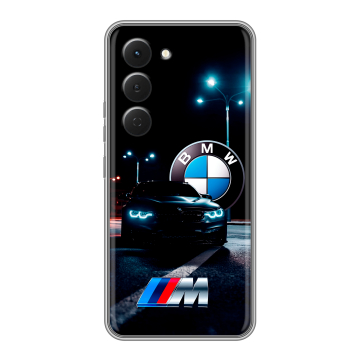 Силиконовый чехол на Tecno Spark 40 Pro с принтом БМВ BMW
