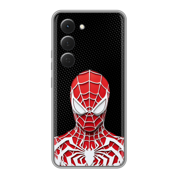 Силиконовый чехол на Tecno Spark 40 Pro с принтом человек паук spiderman Силиконовый чехол на Tecno Spark 40 Pro с принтом человек паук spiderman