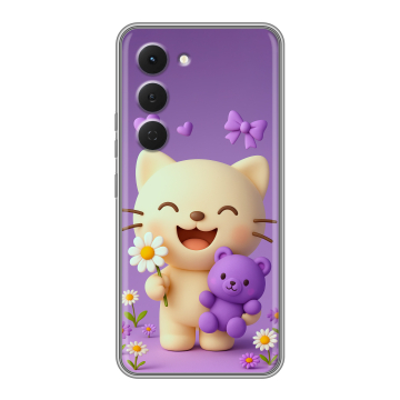 Силиконовый чехол на Tecno Spark 40 Pro с принтом для девочек Силиконовый чехол на Tecno Spark 40 Pro с принтом для девочек