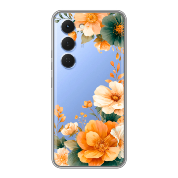 Силиконовый чехол на Tecno Spark 40 Pro с принтом Цветы принт Силиконовый чехол на Tecno Spark 40 Pro с принтом Цветы принт