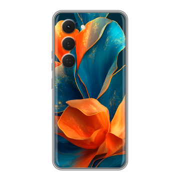 Силиконовый чехол на Tecno Spark 40 Pro с принтом Цветы Силиконовый чехол на Tecno Spark 40 Pro с принтом Цветы