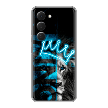 Силиконовый чехол на Tecno Spark 40 Pro с принтом Король лев