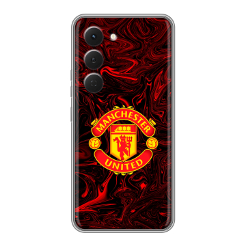 Силиконовый чехол на Tecno Spark 40 Pro с принтом Manchester United