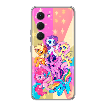 Силиконовый чехол на Tecno Spark 40 Pro с принтом My little pony Дружба чудо Силиконовый чехол на Tecno Spark 40 Pro с принтом My little pony Дружба чудо