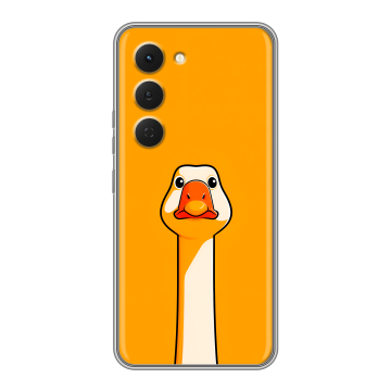 Силиконовый чехол на Tecno Spark 40 Pro с принтом Смешная утка