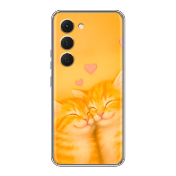 Силиконовый чехол на Tecno Spark 40 Pro с принтом Милые котята Силиконовый чехол на Tecno Spark 40 Pro с принтом Милые котята