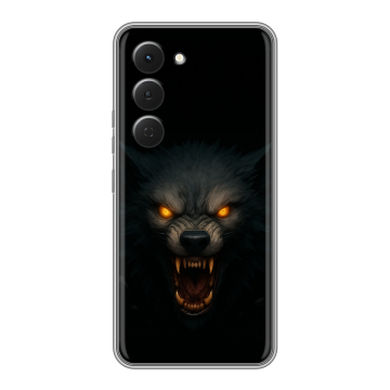 Силиконовый чехол на Tecno Spark 40 Pro с принтом Волк